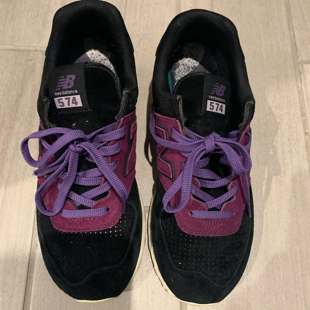 Bare worn 574 sneakers purple/black